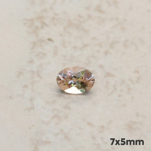loose genuine morganite 7x5mm oval peachy pink LSG1264-7x5