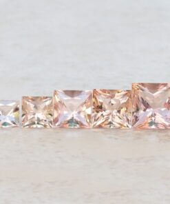 loose genuine morganites 12mm to 7mm princess peachy pink LSG1263