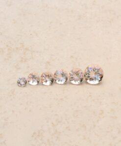 loose genuine morganites 7mm to 4mm round peachy pink LSG1269