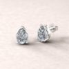 lola 7x5mm pear diamond dainty earrings 14k white gold ls5700
