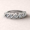 Twisted Scalloped Birthstone Band, 7 Genuine Round Gems, All 12 Months - Image 6