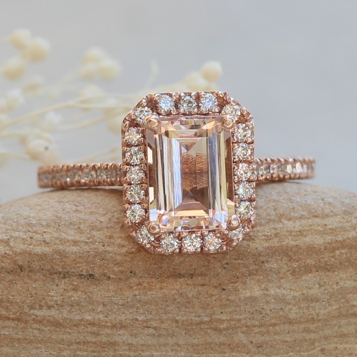 Classic-Emerald-Cut-Morganite-and-Diamond-Cathedral-Engagement-Ring-Helena-Collection