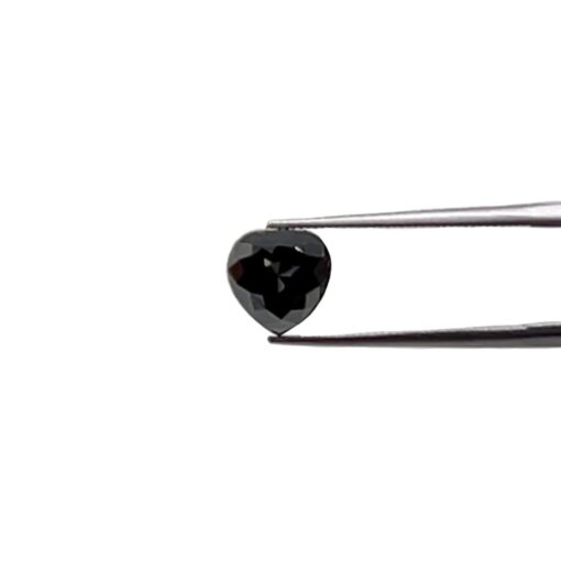 Authentic Black Diamond Heart Shape Rose Cut Top Loose Gemstone LSG171
