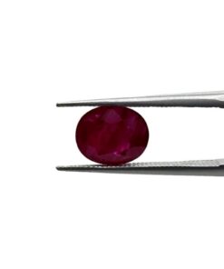 Certified Oval Cut Ruby Dark Red Loose Gemstone Custom Setting LSG361