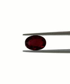 Elongated Oval Shape Loose Deep Red Ruby Gemstone Custom Design LSG471