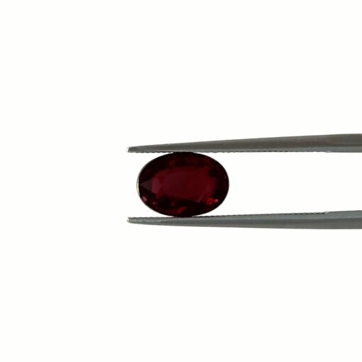 Elongated Oval Shape Loose Deep Red Ruby Gemstone Custom Design LSG471