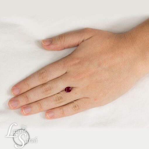 Individual Loose Dark Red Ruby Gemstone Oval Cut GIA Certified LSG361
