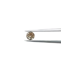 Loose Natural Round Cut Light Brown Champagne Colored Diamond LSG399