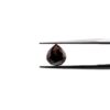 Loose Pear Black Red Brown Diamond Gemstone Natural Inclusions LSG475