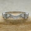 Sun Moon and Stars Lab Organic Diamond Ring White Gold Platinum LS5896