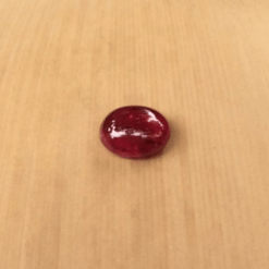 dark red cabochon ruby 8x6mm oval 1.5 carats LSG616