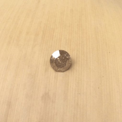 fancy brown diamond 5mm round 0.54ct LSG489