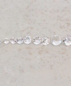 genuine faint pink morganites round sizes 4.5mm 2mm