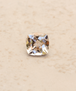 genuine light peach morganite 9mm square cushion LSG1130