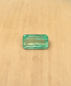genuine loose ocean green emerald 8x5mm emerald cut 1.24 carats LSG521
