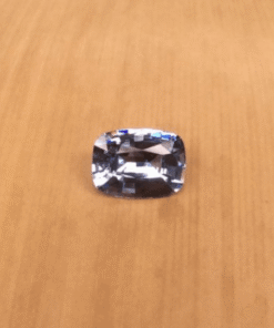 genuine medium blue sapphire 8x6mm rectangular cushion 1 carat LSG324