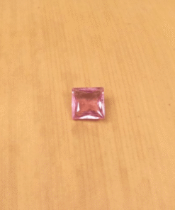 genuine pink sapphire 4mm princess cut quarter carat LSG683
