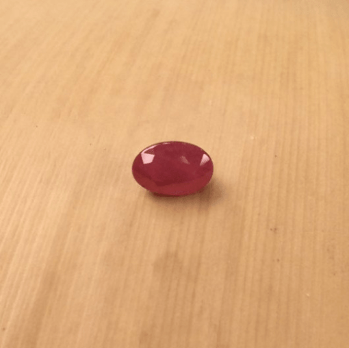 genuine red ruby 6x4mm oval cut 0.5 carats LSG705