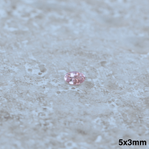 genuine true pink morganite oval 5x3mm LSG1304-5x3