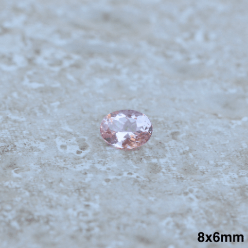genuine true pink morganite oval 8x6mm LSG1304-8x6