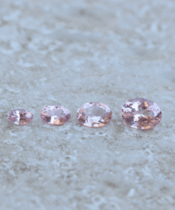 genuine true pink morganites oval 5x3mm 8x6mm LSG1304