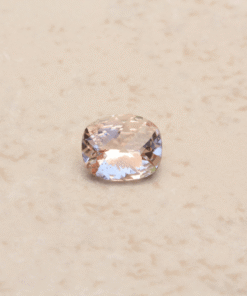 natural light pink morganite checkerboard top rectangular cushion 10x8mm