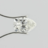 natural loose white diamond 9x6mm pear cut 1.58ct LSG600