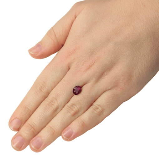 natural pigeon blood red ruby 8x7mm oval 2 carats LSG387