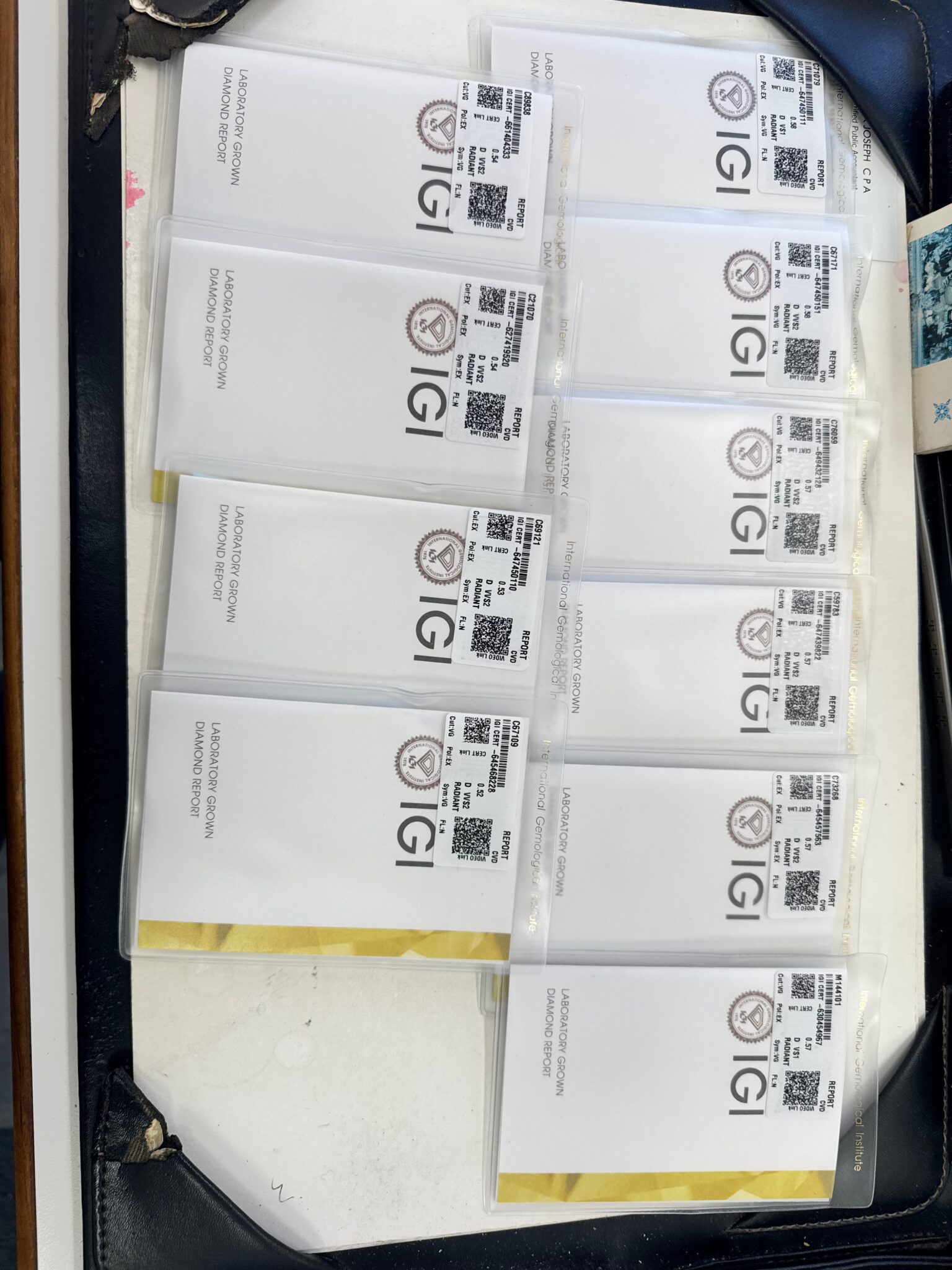 Custom Radiant Cut IGI Certified Lab Grown Diamond Platinum Wedding Band - Image 7