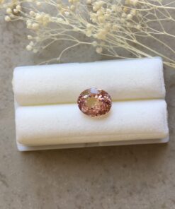 Oval Pink Sapphire - Genuine Loose 9.5x8mm Oval Cut, 3.1 Carats - GIA Certified