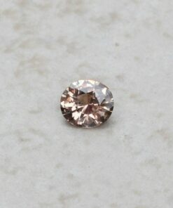genuine loose brownish orange sapphire 7x6mm oval 1 carat GIA certified LSG753