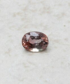 genuine loose dark orange pink sapphire 8x6mm oval cut 1.8 carats LSG262