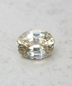 genuine loose light yellow orange sapphire 10x6mm oval cut 4.1 carats GIA certified LSG308