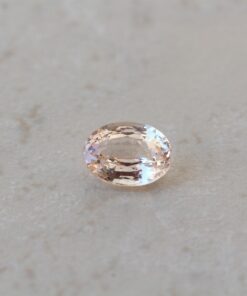 genuine loose orange pink sapphire 8x6mm oval cut 1.6 carats certified LSG261