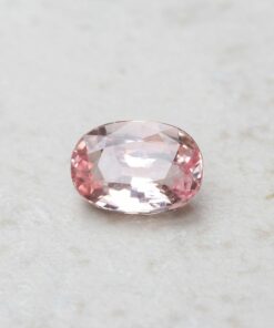 genuine loose padparadscha orange pink sapphire 9x6mm oval cut 2 carats GIA certified LSG721