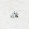 genuine loose white sapphire 8x6mm pear cut 1 carat LSG221