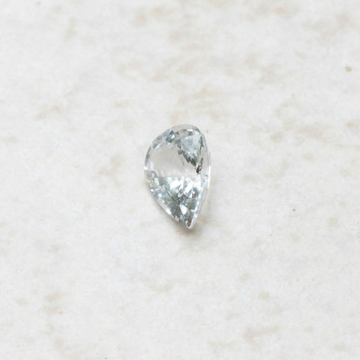 genuine loose white sapphire 8x6mm pear cut 1 carat LSG221