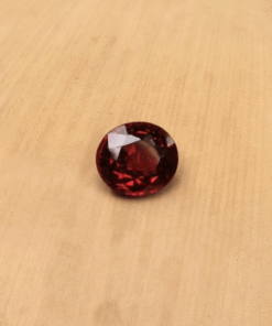 genuine rare dark red spinel 7x6mm oval cut 1 carat LSG464