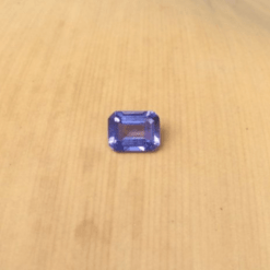 genuine violet blue tanzanite 5x4mm emerald cut half carat LSG837