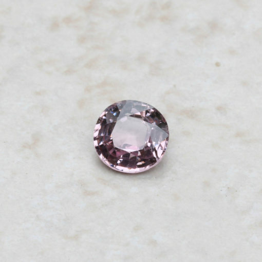 natural loose light mauve sapphire 7mm round cut 1.5 carats LSG382