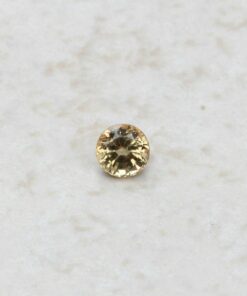 rare loose champagne peach sapphire 4mm round 1 carat LSG312