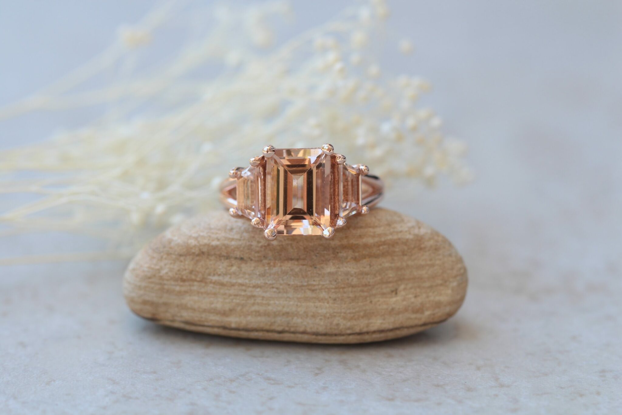 Payment Link for COMG - three stone morganite ring - Image 2