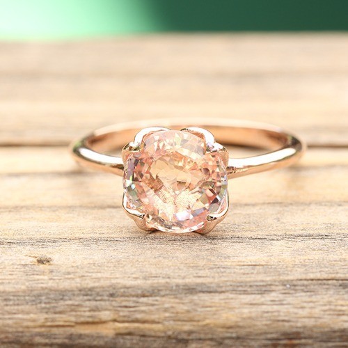 Peach-Sapphire-Solitaire-Engagement-Ring-in-14k-rose-gold-by-Laurie-Sarah-1