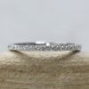 Lab Organic Round Cut Diamond Wedding Band White Gold Platinum LS6151