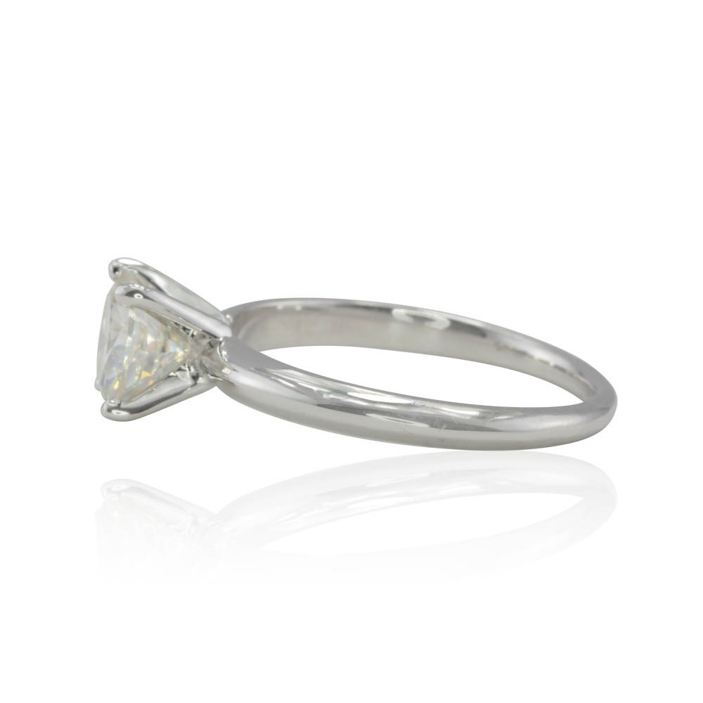 Custom Moissanite and french pave diamond bridal set - Image 4