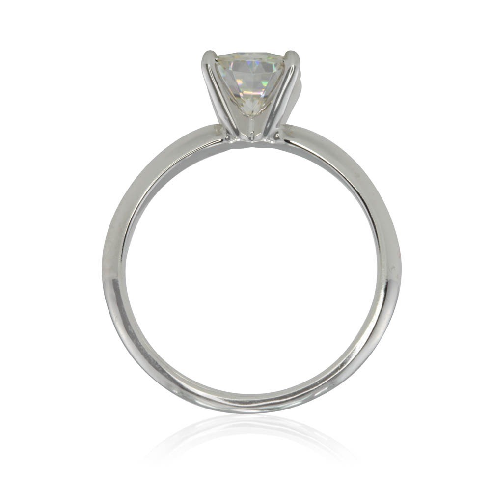 Custom Moissanite and french pave diamond bridal set - Image 6