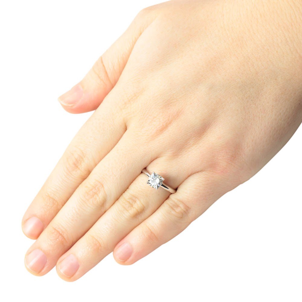 Custom Moissanite and french pave diamond bridal set - Image 3