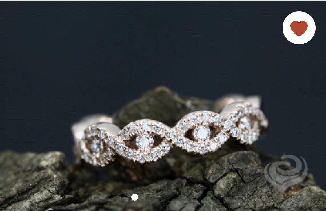 Custom emerald cut morganite ring bridal set with morganite side stones - Image 6