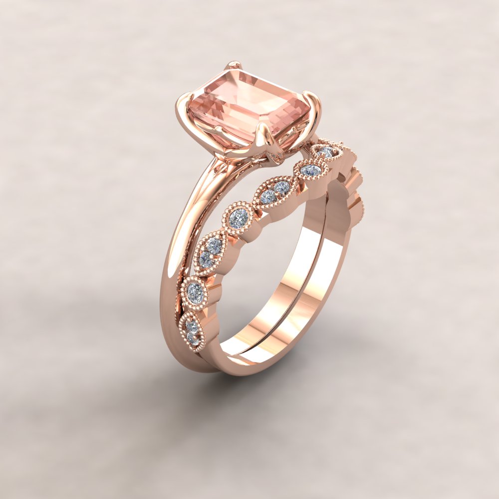 Diamond Eloise Collection ring with smaller contour - Image 3