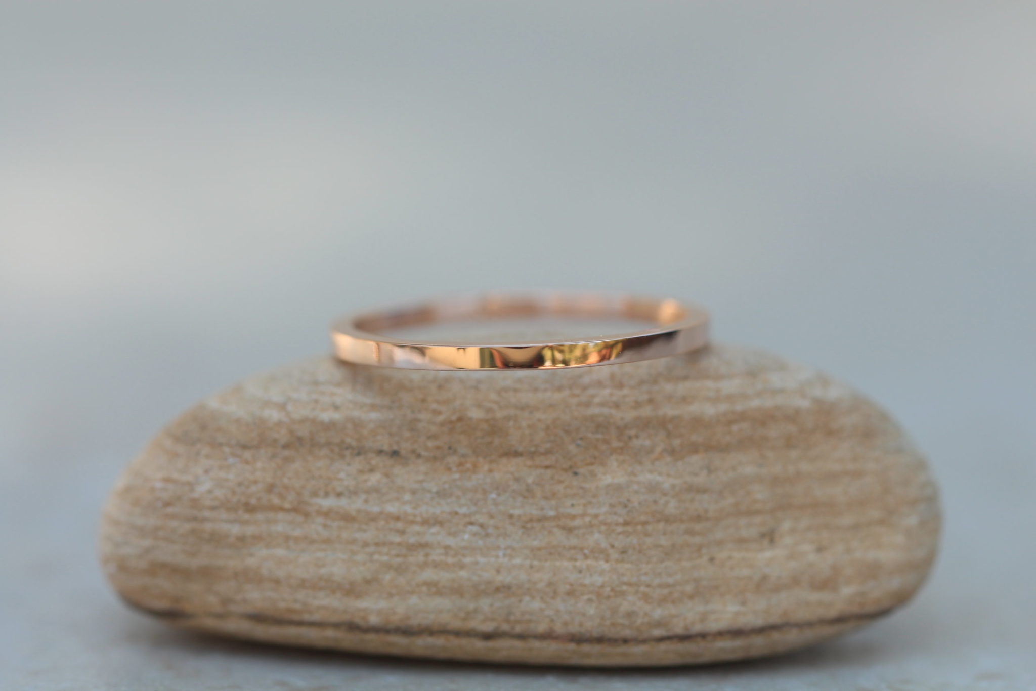 Custom Serina Collection wedding band with plain band and tungsten man's band - Image 4